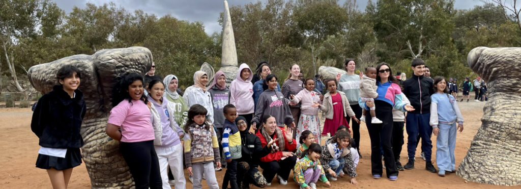 group photo from Wayville Circle outing to Monarto Zoo