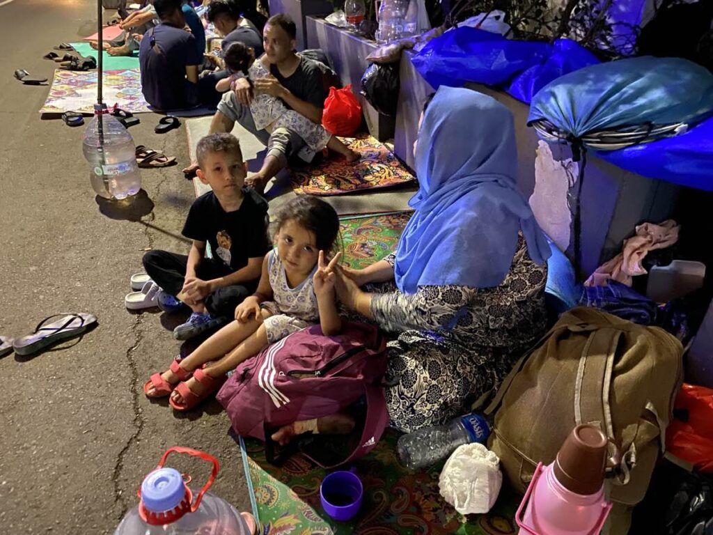 refugees living on streets in Indonesia