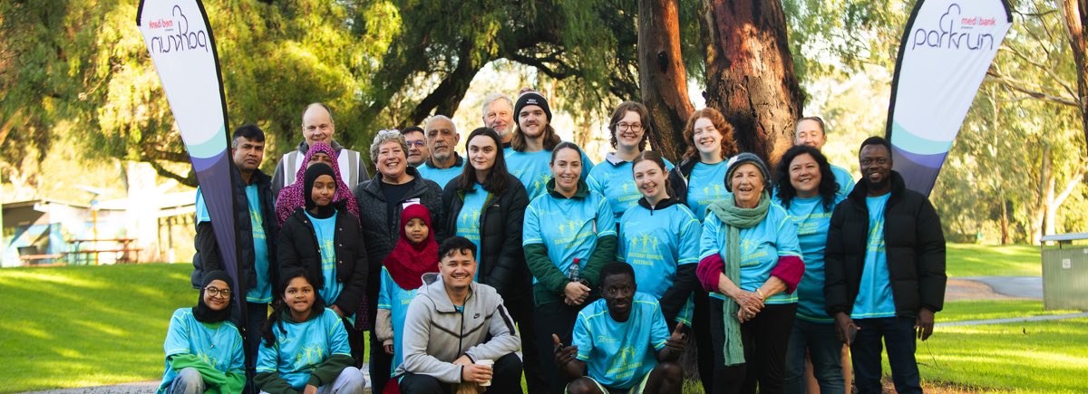 Group of people at Parkrun